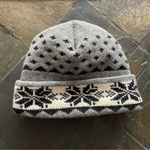 Vintage 90s Wool Knit Beanie Fleece Lined Penmans Made In Canada One Size